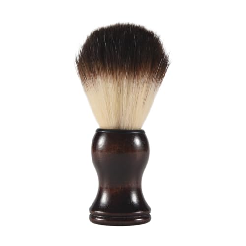 Sarngk MäNner - Brocha de afeitar con mango de madera, herramienta de limpieza de barba facial de alta calidad profesional