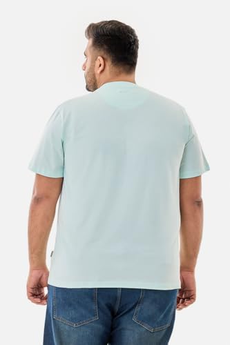 Image of SNITCH Men Polo Plus Size T-Shirt | Knitted Solid Polo with Contrast Tipped Collar & Logo Embroidery | 100% Cotton Breathable Lightweight Smart Casual Wear