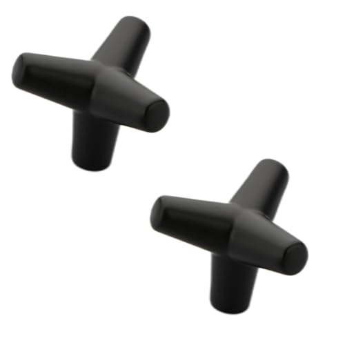 Image of Y Shape Knob for Drawer /Decorative Knobs and Pulls /Drawer Knob /Door Knobs for Drawers (Zinc /Black Finish) Pack of 2-| 3 Years Warranty |