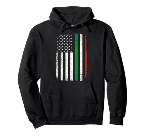 Italy USA Flag Combo Italian American Sweat à Capuche