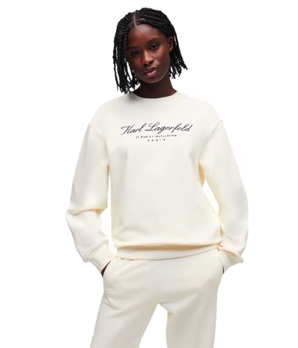 KARL LAGERFELD Damen Hotel Karl Sweatshirt Aus Weiß S