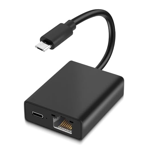 Glitfix Adattatore Ethernet per Fire TV Stick, Adattatore di Rete da Micro USB a RJ45 Compatibile con Fire TV Stick/4K/4K Max, Chromecast, Google Home Mini Altre Chiavette in Streaming