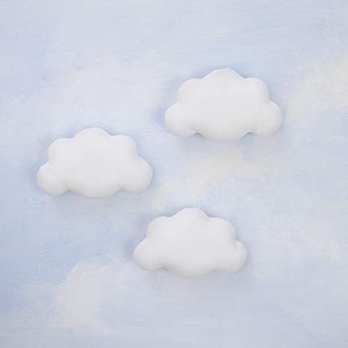 Nojo 3679019 Little Love By Nojo 3Piece White Soft Cloud Shaped Baby Nursery Wall Decor thumb #1