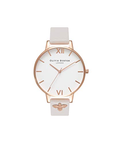 Olivia Burton Damen Analog Quarz Armbanduhr mit Lederarmband OB16ES02 Cover