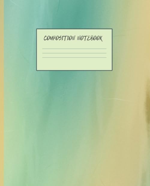 COMPOSITION NOTEBOOK: HIPSTER BEAUTIFUL COLORS WIDE RULED JOURNAL