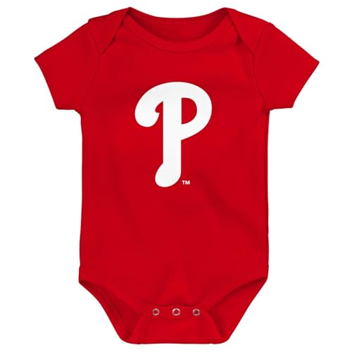 Image of Outerstuff MLB Newborn & Infants 0-24 Months Official Primary Logo Creeper Bodysuit Romper