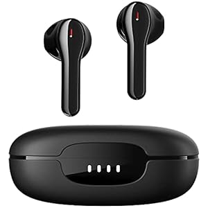 Draadloze oordopjes, Tribit Bluetooth 5.2 Qualcomm QCC3040, 4Mics CVC 8.0 Oproep Ruisonderdrukking Kristalheldere oproepen oordopjes 32H Playtime Bass Draadloze Bluetooth-koptelefoon, Flybuds C2