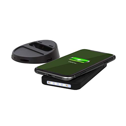 Helix Turbovolt+ 2-in-1 Wireless Portable Power Bank + Charging Dock, 10W Fast Wireless Charging, 18W USB-C Input/Output, Charge 2 Devices at Once - Thumbnail 2