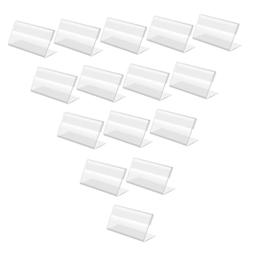HOMSFOU 20個 迷?卓上プライスカードホルダー 小型軽量価格表示ラック 店舗 スーパー用サインディスプレイスタンド