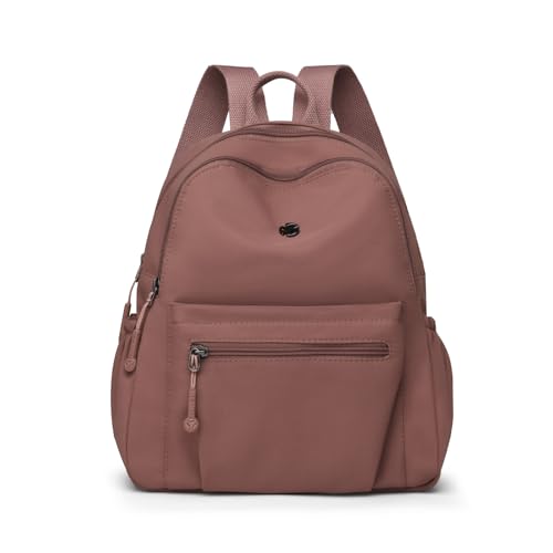 Image of Tanweibago Mini Nylon Women Backpacks,11L Small Ladies backpacks Casual Lightweight Women Shopping Travel Daypack (Z-Caramel)
