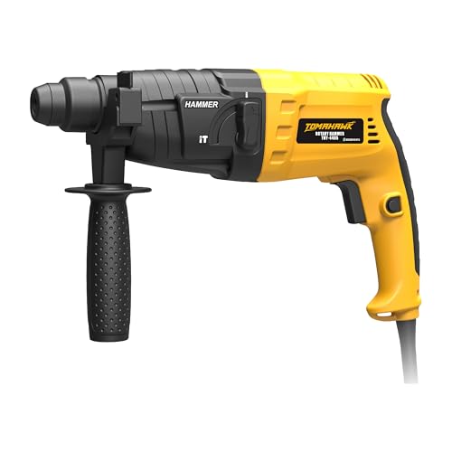 Image of TOMAHAWK THY-4405 Rotary Hammer - Multipurpose Hammer Drill Machine for Drilling and Chiseling - 1300rpm 800W Rottary Hammer Machine - 20mm | Heavy Duty & Durable Build