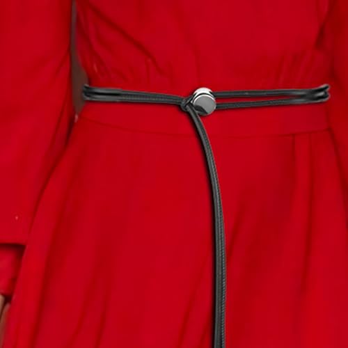 Simple Silver Buckle Waistband Tie Belt Waist Cincher For Women Fashionable Outfits Lady Waist Cincher4