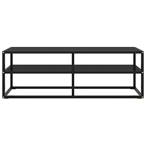 Mueble de TV negro de 120 x 40 x 40 cm ideal para renovar el estilo contemporáneo de su salón 3