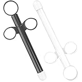 Lube Applicator Syringe with Precise Scales, 6.5” Personal Lubricant Shooter with Air-Proof Silicone Cap, Reusable Durable Applied for Men, Women & Couples