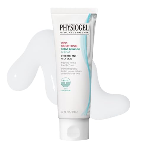 Physiogel Moisturizer Cream, Korean skin care, Soothes Irritation & Redness while Controlling Sebum, Cica, PEA, Niacinamide, Panthenol, Non-Comedogenic, Dermatologist-Tested, Lightweight Cream.