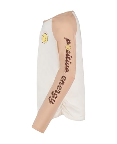 Image of Lucky Brand Girls' Long Sleeve Graphic T-Shirt, Tagless Cotton Tee with Fun Designs