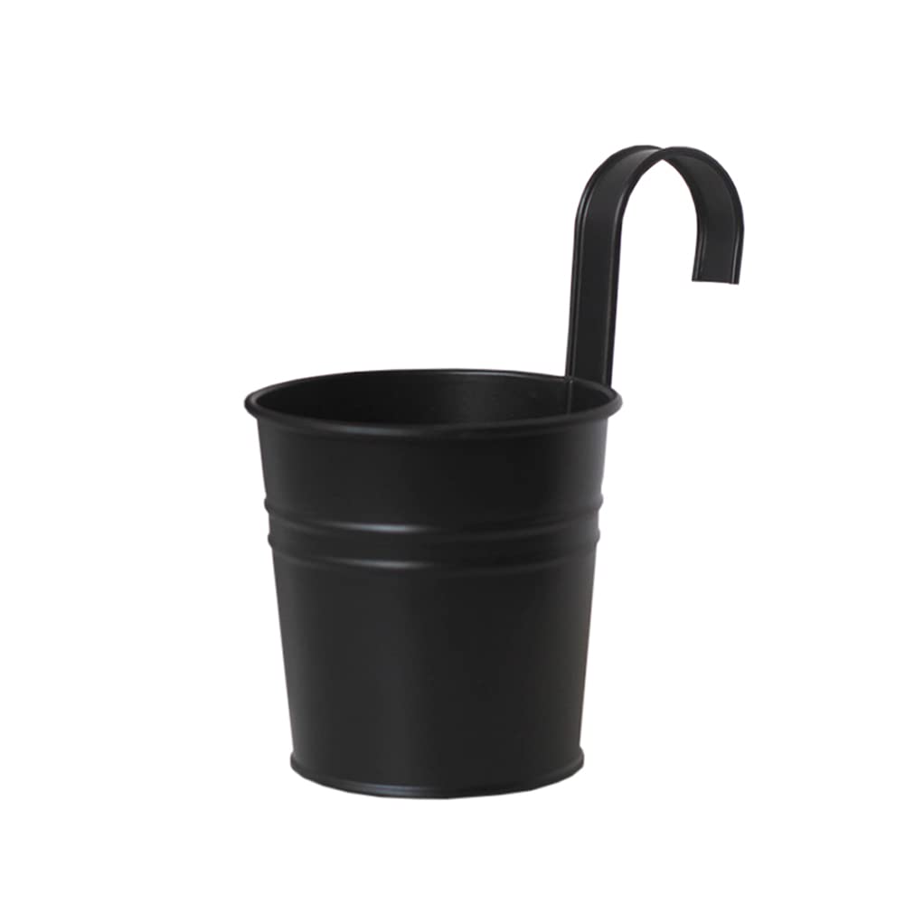 Set Di 4 Vasi Rialzati Per Piante In Metallo Nero Con Fioriera Quadrata Ml Design