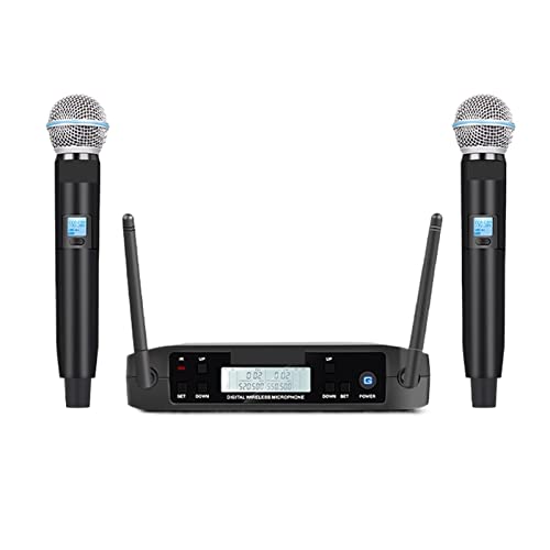Micro sans fil double systeme dynamique portatif VHF pour DJ et fetes - 2