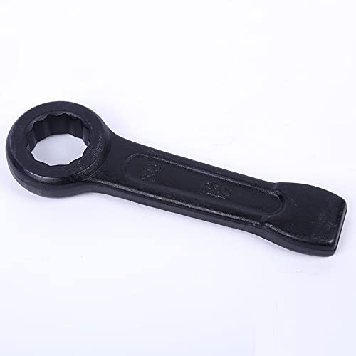 Slogging Ring Spanner Single Head Box Wrenches Metric Hand Too for Industrial Commercial Vehicles Garages Home Black