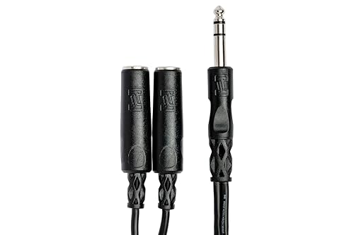 Hosa YPP-118 Y Cable, 1/4 Inch TRS a Dual 1/4 Inch TRSF miniatura 3