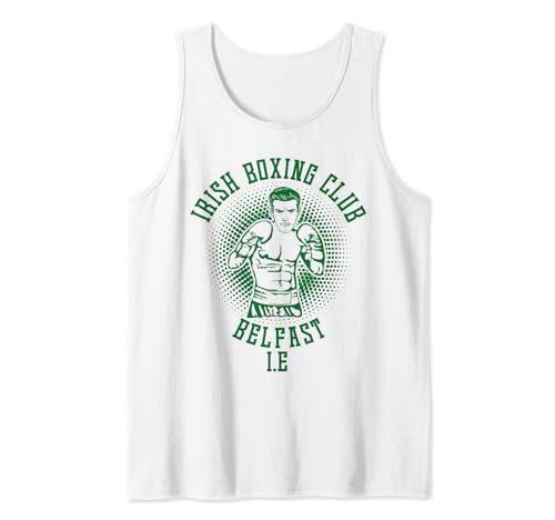 Irish Boxing Club Belfast Regalos para hombres, papá, él, Irlanda Camiseta sin Mangas