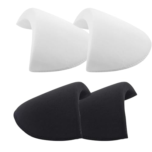 Nogotizam 2 Pairs of Detachable Shoulder Pads Soft Sponge Padding for Suits and Jackets Ideal for Tailoring and Enhancing Fit