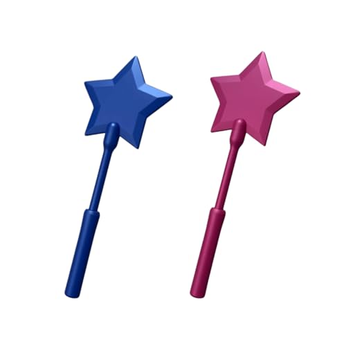iTapTap Magic Tap Payment Wand - Contactless Credit Card Holder NFC Tap-to-Pay Wand Fairy Wand Design with Star Handle Funny Tech Gadget Gift Multiple Colors (Blue/Purple)