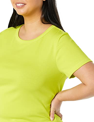 Image of Amazon Essentials Women's Slim-Fit Short-Sleeve Crewneck T-Shirt, Pack of 2