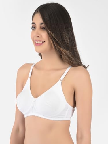 Image of Softline Women's Cotton Rich Wire-Free Non-Padded Encircled Support Bra Combo | Seamless, Breathable & Soft Fabric | Full Coverage & Everyday Comfort (Pack of 2)