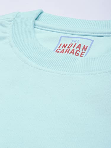 Image of The Indian Garage Co Men Regular Fit Solid Crew Neck Overhead Sweatshirt