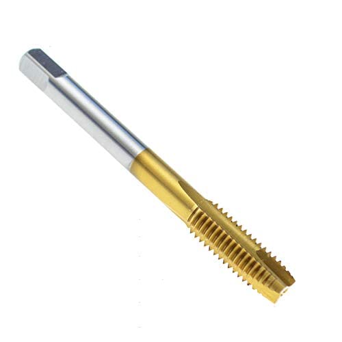 WorldCare® YINLONGDAO 1PC Titanium Machine Right Hand Tap Drill 3 Flute M3 M4 M5 M6 M8 Spiral Point Thread Plug Handle Taps Die Set : M5