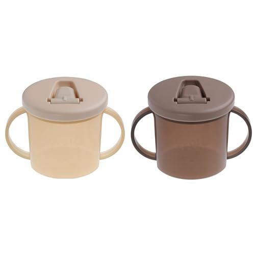 Vital Baby Hydrate Free Flow Cup 200ml First Sippy Cup 4m+ Flip-Down Spout EarthSmart Biodegradable Easy-Grip & Dishwasher Safe BPA-Free 2 Pack