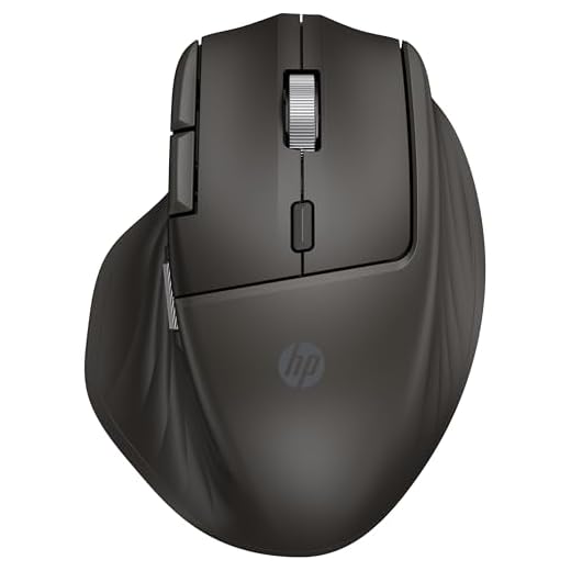 HP 780M Ergonomic Wireless Mouse with Ultra-Fast Scrolling | Ultra-Fast Rechargeable Supercapacitor | 6K DPI | Bluetooth & Wireless | Side Scroll Wheel | Multi Device | Compatible with Windows & Mac