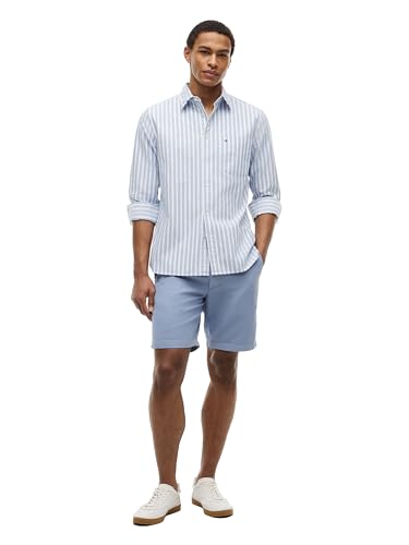 Image of Tommy Hilfiger Men's Long Sleeve Oxford Shirts in Regular Fit, Men's Button Down Shirts, Also Available in Big and Tall