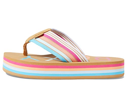 Roxy Girl's Chika Hi (Little Kid/Big Kid) Baja Blue/Crazy Pink 11 Little Kid M4