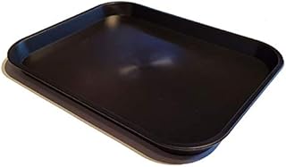 Small Black Plastic Catering Tray - KB2B (310mm L x 241mm W x 22mm D)