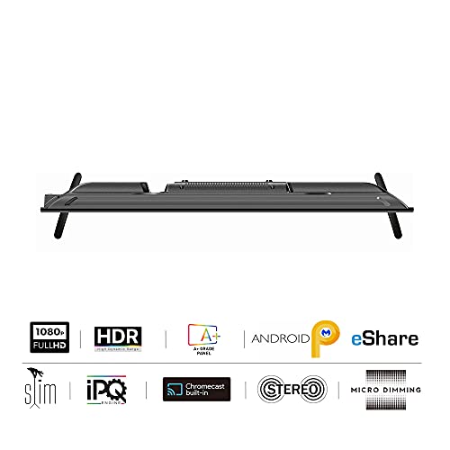 Image of Dyanora 108 cm (43 inches) Full HD Smart Android LED TV with Linux, Miracast, Noise Reduction & Bezel-Less Design (Black) (DY-LD43F3S)