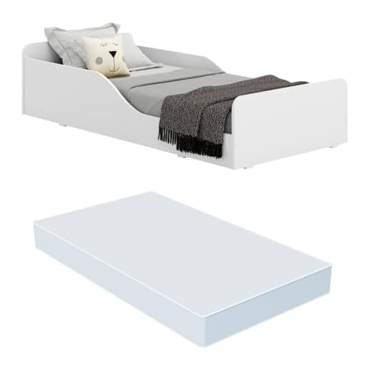 Cama Montessoriana Melissa Plus com colchão Multimóveis 100% Mdf Branca