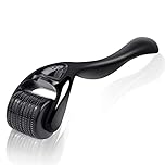 URAQT Derma Roller, 0.5mm Beard Roller, 540 Titanium Micro Needling Rollers for Men and Women, Beard Growth Rollers for Stimulate Hair Growth, Facial Skin Care, Scar Removal