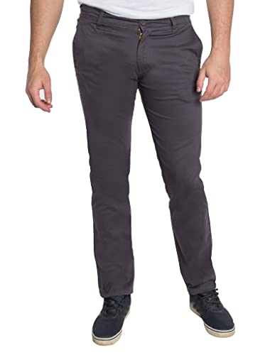 Hawks Bay Men's Chino Stretch Slim Fit Pants Zip Fly Button Closure2