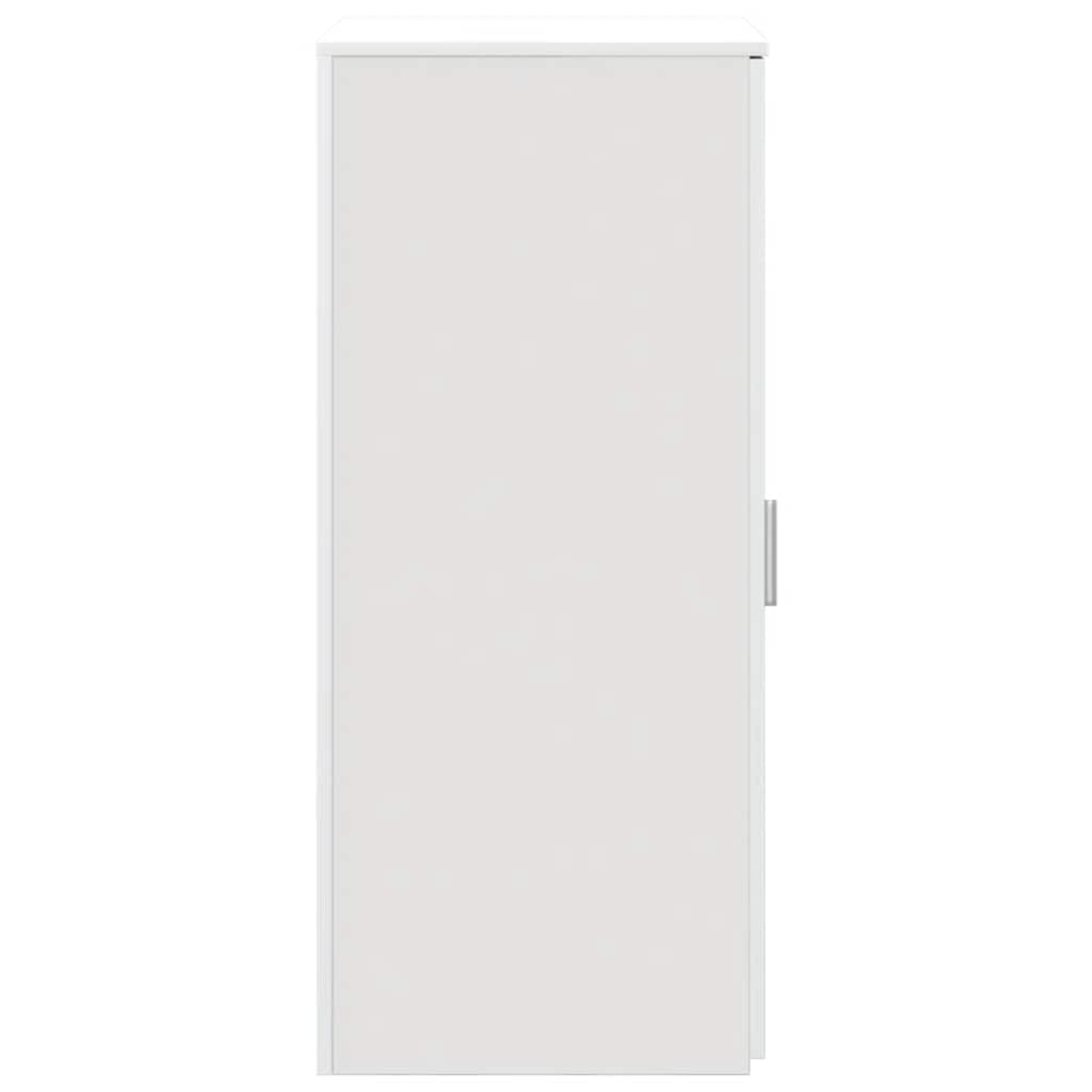 vidaXL Armadio in legno di ingegneria bianco 50x45x103,5 cm