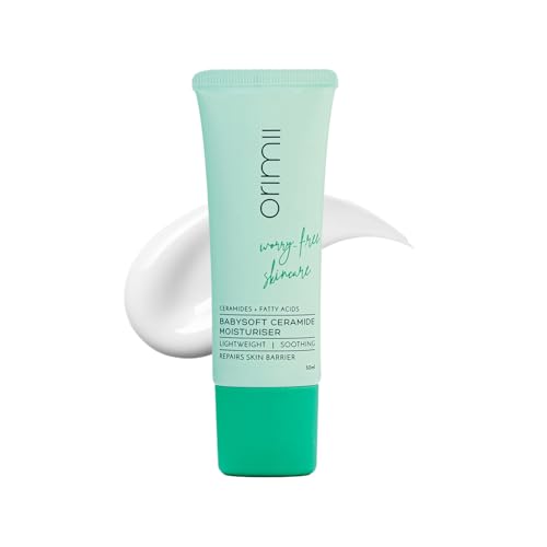 Orimii Ceramide Face Moisturizer For Barrier Repair | Lightweight & Non Sticky Face Cream for Babysoft Skin |Fragrance Free, Pregnancy Safe & Non Comedogenic Moisturizer for All Skin Types 50ml
