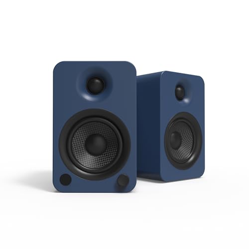 Kanto YU4 Powered Speakers with Bluetooth and Built-in Phono Preamp | 140W Peak Power | 1' Silk Dome...