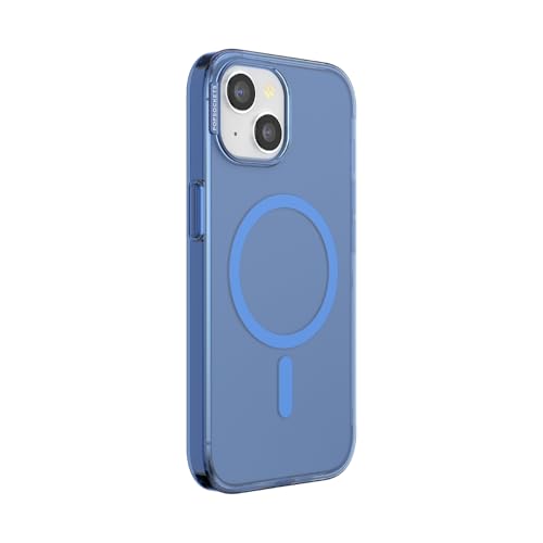 Image of POPSOCKETS iPhone 15 Pro Case Compatible with MagSafe, Phone Case for iPhone 15 Pro, Wireless Charging Compatible, Case Only - Vermeer Blue