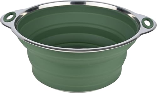 C.A.O. - Saladiers pliables en silicone 2,50 litres, en silicone & inox - Couleur Vert - Longueur...