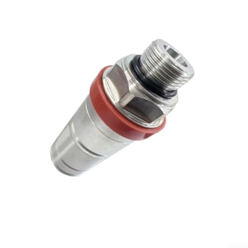 ZAMETTER Conector rápido hidráulico de 25 MPa, rosca externa de acero galvanizado G12 G38 acoplador hembra con tapa antipolvo para tractores, maquinaria agrícola, cortacésped y equipos industriales