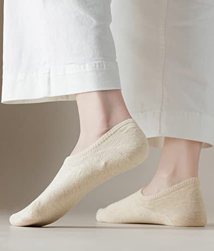 MAGIARTE Cotton No Show Socks Soft Pure Cotton Low Cut Athletic Invisable Non Slip Socks for Women and Men2