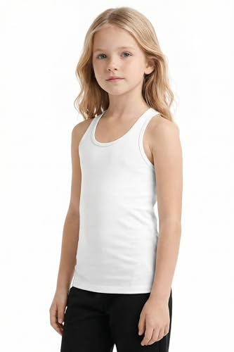Image of Kurve Premium Girls Seamless Supersoft Wide Strap Comfortable Racerback Tank (Made with Love in The USA)