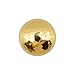 HEVSTIL 4 Pack Solid Brass Kitchen Cabinet Knobs Hammered Gold Drawer Knobs Retro and Minimalist Hardware for Stylish Home Enhancement, 1 Inch Diameter