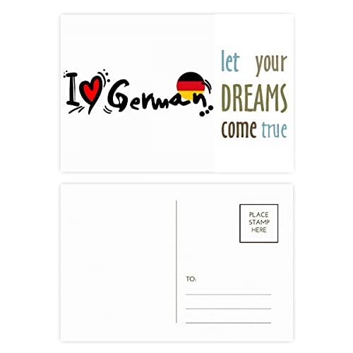 Tarjetas de agradecimiento alemanas de corazón para compartir la alegría de un viaje soñado